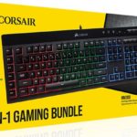 Геймърски комплект Corsair 3-in-1 Bundle, K55 RGB Keyboard, M55 RGB PRO Mouse, MM300 Cloth Mousepad–Medium