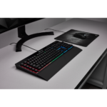 Геймърски комплект Corsair 3-in-1 Bundle, K55 RGB Keyboard, M55 RGB PRO Mouse, MM300 Cloth Mousepad–Medium