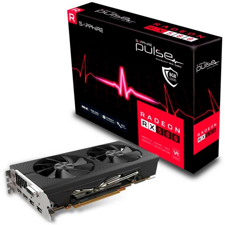 SAPPHIRE Video Card AMD Radeon PULSE RX 580 8G GDDR5 DUAL HDMI / DVI-D / DUAL DP OC W/BP (UEFI)