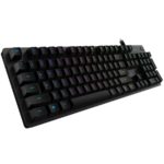 LOGITECH G512 CARBON LIGHTSYNC RGB Mechanical Gaming Keyboard with GX Brown switches-CARBON-US INT’L-USB