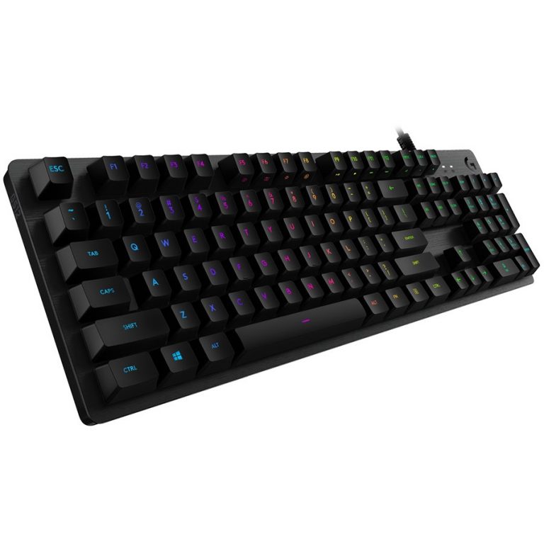 LOGITECH G512 CARBON LIGHTSYNC RGB Mechanical Gaming Keyboard with GX Brown switches-CARBON-US INT’L-USB