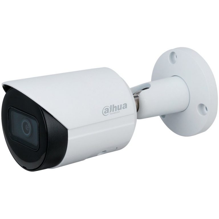 Dahua IP camera 4MP, WDR bullet, 1/3″ CMOS, 2688×1520 Effective Pixels, H.256, 20fps@4MP, Fixed lens, Focal Length 2.8mm, IR Distance – up to 30m, 0.008Lux (colour), 0Lux (IR on), micro SD card (up to 256GB), PoE, 12V DC 5W, IP67 outdoor.