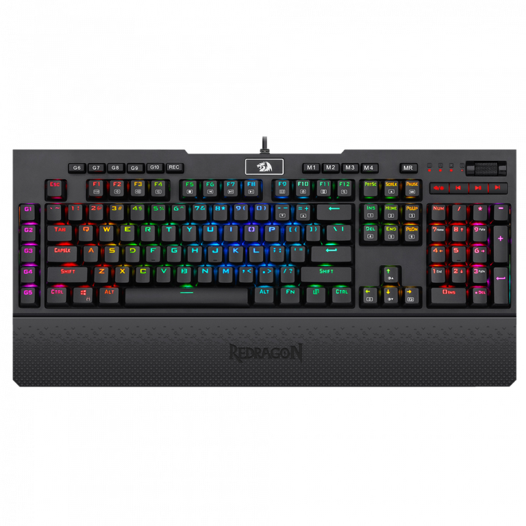 Механична RGB геймърска клавиатура Redragon Brahma PRO K586PRO-BK