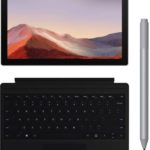 MICROSOFT Surface Pro7 2-in-1 Laptop/12.3″ Touch PixelSense™Display (2736×1824)/ Intel Core i5-1035G4 (6MB Cache, up to 3.70 GHz)/8GB LPDDR4x RAM/256GB SSD/Intel Iris Plus Graphics /5.0MP Front-facing cam.1080p FHD Windows Hello face authentication/8.0MP Rear-facing AF cam.1080p HD & 4k /802.11ac+BT 5.0/ Windows 10 Home (Microsoft Office 365 30-day trial)/ Black