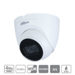 Dahua IP camera 4MP, WDR Eyeball, 1/3″ CMOS, 2688×1520 Effective Pixels, H.265, 20fps@4MP, Fixed lens, Focal Length 2.8mm/102.0°, IR Distance – up to 30m, 0.008Lux (colour), 0Lux (IR on), micro SD card (up to 256GB), PoE, 12V DC 6.6W, IP67